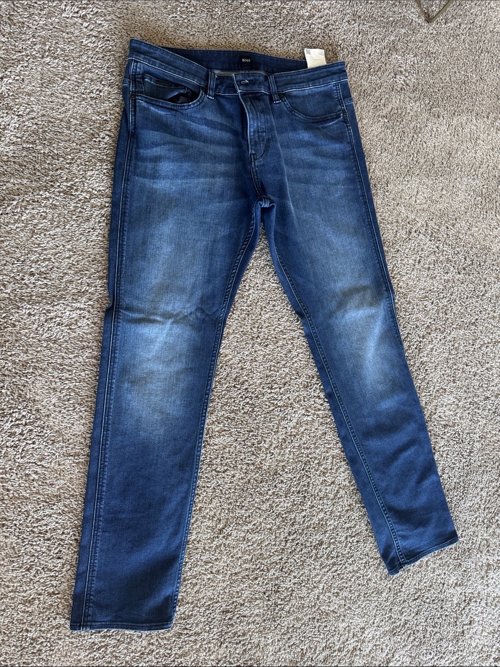 Hugo Boss Men's Slim Jeans in Indigo Blue Wash